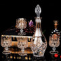 Crystal glass red wine glass whiskey brandy glass and cup wine bottle decanter creative barwarer Household drinkware gift set