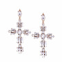 Colorful Cross Earrings For Women Large Big statement Earrings 2019 crystal summer earing red blue fashion jewelry unique trendy