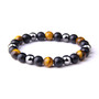 Natural Tiger Eye Hematite Men Bracelets Set Magnetic Health Protection Balance Beads Bracelets Women Reiki Healing Jewelry Gift