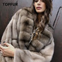 TOPFUR New Real Natural Mink Fur Coat Women Winter Long Mink Fur Jacket Long Warm Vintage Winter Coat Female