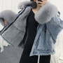 Jacket Women Denim Casual Jacket Women Long Sleeve Short Thick Coats Elegant Winter Outwear Office Ladies Solid Streetwear 2020