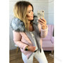 WEPBEL New Jackets Winter Slim Women Casual Jackets Zipper Coat Solid Color  Female Short Paragraph Large Fur Collar Clothing