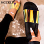 MCCKLE Summer Woman Flat Slippers Candy Color Jelly Shoe Woman Transparent Slides Female Open Toe Flip Flops Women's Beach Shoes