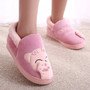 Women's House Shoes Women Warm Home Slippers Couple Shoes Female Plush Cat Animal Ladies Slip On Flats Woman Plus Size 36-44