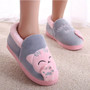 Women's House Shoes Women Warm Home Slippers Couple Shoes Female Plush Cat Animal Ladies Slip On Flats Woman Plus Size 36-44