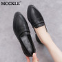 MCCKLE Autumn Shoes Women Thick Low Heels Shallow Pu Loafers Female Slip On Casual Comfort Oxford Shoes Ladies Fashion Footwear