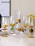 Creative Enamel Color Crystal Red Wine Glass Decanter Set Goblet Wedding Glasses Champagne Whiskey Cup Szklanka Gift Box FJ019