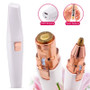 2 IN 1 Rechargeable Electric Eyebrow Trimmer Epilator Female Body Facial Lipstick Shape Hair Removal Mini Painless Razor Shaver