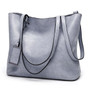 ACELURE Solid Color Shoulder Bags For Women Soft Pu Leather Casual Totes For Female All-Match Ladies High-Capacity Handbags