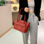 ACELURE New Luxury Women PU Leather Handbags Solid Color High Capacity Casual Tote Bags High Quality Soft  Big Shoulder Bags