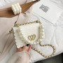 Elegant Female Pearl Tote bag 2020 fashion new high-quality PU leather Women's Designer Handbag Chain Shoulder Messenger Bag