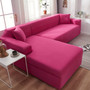 L Shape Need Buy 2pcs Sofa Cover Solid Color Corner Sofa Covers for Living Room Elastic Spandex Couch Cover Stretch Slipcovers