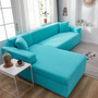 L Shape Need Buy 2pcs Sofa Cover Solid Color Corner Sofa Covers for Living Room Elastic Spandex Couch Cover Stretch Slipcovers