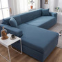 L Shape Need Buy 2pcs Sofa Cover Solid Color Corner Sofa Covers for Living Room Elastic Spandex Couch Cover Stretch Slipcovers