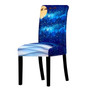 Christmas Chair Cover Printed Europe Style Seat Covers Washable Elastic Chair Covers Home Hotel Party Banquet