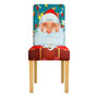 Christmas Chair Cover Printed Europe Style Seat Covers Washable Elastic Chair Covers Home Hotel Party Banquet