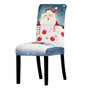 Christmas Chair Cover Printed Europe Style Seat Covers Washable Elastic Chair Covers Home Hotel Party Banquet