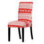 Christmas Chair Cover Printed Europe Style Seat Covers Washable Elastic Chair Covers Home Hotel Party Banquet