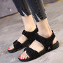 Plus Size Flat Solid Sport Casual Women Sandals Fashion Non-slip Hook & Loop Platform Sandals Beach Student Female Shoes