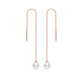 Thaya New s925 silver Pearl Earrings Tassel Rose Gold 9cm Drooping Handmade Pearl Silver Earring For Women 2020 Fine Jewelry Gif