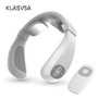 KLASVSA Smart Electric Neck Massager Far Infrared Heating Cervical Vertebra Physiotherapy Massger Massager Relaxation