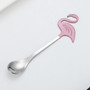 1 Pcs Creative Cartoon Stainless Steel Stirring Coffee Spoon Flamingo Couple Spoon Kitchen Accessories Cute Ice Dessert Spoon