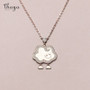 Thaya S925 Silver Necklace Little Sheep Necklace Chain Pendant Silver Enamel Zircon 50cm Elegant For Women Fine Jewelry Gift