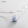 Thaya Midsummer Night's Dream Design Necklace Colored Pearls s925 Silver Choker For Women Elegant Jewelry Ladies Gift