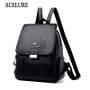 ACELURE Fashion Backpack Women 2020 New Anti Theft Backpack Female High Quality PU Leather Backpack School Women Backpack