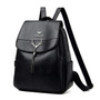 ACELURE Casual Fashion High Capacity Tassel PU Leather Backpacks Soft Handle Large Women Handbags Zipper School Bag for Student