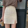 Skirts Women Black 2020 Retro High Waist Solid All Match Harajuku Simple Womens Korean Style Casual Daily Mini Skirt A-line Chic