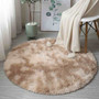 Rainbow Colorful Soft Fluffy Carpets Girl Round Hairy Area Rug For Bedroom Decoration Carpet shaggy Bedside Mat Princess Style