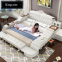Fabric Bedroom Furniture Massage Bed With Audio And Bluetooth