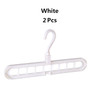2PCS Magic Multi-port Support hangers for Clothes Drying Rack Multifunction Plastic Clothes rack drying hanger Storage Hangers