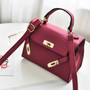 High Grade Women's Bag Trendy Texture Shoulder Bag Solid Color Messenger Bag Small Square Bag Casual Buckle Versatile Handbag