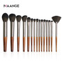 MAANGE 10/12/15Pcs Wooden makeup brushes set cosmetic foundation powder blush eyeshadow professional makeup brush beauty tools