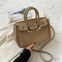 Western Style Female Bag 2020 New Female Bag Fashion Lychee Pattern Large Capacity One-shoulder Messenger Bag