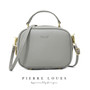 Pierre Loues Messenger Bag Women PU Leather Women Bag Fashionable Simple Leisure Shoulder Bag Women Solid Color Female 2020