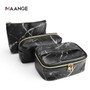 MAANGE Travel fashion lady cosmetic bag organizer beautician storage bag Marble large capacity Multifunction Women Make up Cases