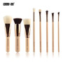 MAANGE 6/8/15pcs Luxurious Makeup Brushes Set Cosmetics Powder Foundation Contour Eyeshadow Make Up Beauty Tool + Leather Case