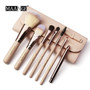 MAANGE Travelling Makeup Brushes 7 PCS Make up Brush Set With Portable Bag Synthetic Hair Foundation Eyebrow Eyeshadow Cosmetic