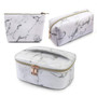 MAANGE 1/3Pcs Makeup Bags Portable Travel Cosmetic Bag Waterproof Organizer Multifunction Case Marble Toiletry Bags for Women