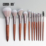 MAANGE Pro 10/11/15pcs Makeup Brushes Set Powder Foundation Eyeshadow Make Up Brushes Set Cosmetic Brushes Soft Synthetic Hair