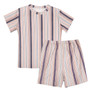 Women Long Pajamas Striped Nightwear Female Sleepwear O-Neck Short Sleeve Soft Comfortable Plus Big Size Lingerie Pajama