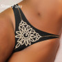 StoneFans Hollow Rhinestone Sexy Jewelry Panties for Women Flower Beach Body Chain Bikini Set Thong and Bra Female Accessories