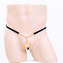 Men's Transparent Sexy Ring Underwear Temptation Thongs Low Waist Body Jewelry Pearl G String Thong Erotic Penis Ring Panties