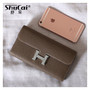 Fashion Genuine Leather Wallets For Women Female Cell Phone Pocket Long Women Purses Lady Coin Purses Card Holder Clutch Bag