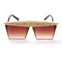 Fashion Zircon Square Rhinestones Sunglasses Women Men Luxury Brand Vintage Crystal Sun Glasses Mirror Pink Black Shades UV400
