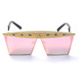 Fashion Zircon Square Rhinestones Sunglasses Women Men Luxury Brand Vintage Crystal Sun Glasses Mirror Pink Black Shades UV400