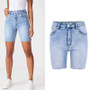 High Quality Summer Women Denim Shorts High Waisted Knee Length Short Jeans Women Casual Cotton Denim Stretch Jeans Shorts 2019
